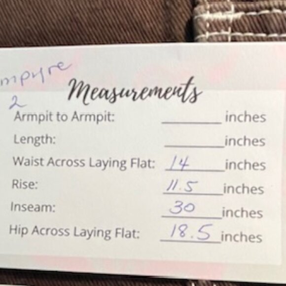 Empyre Relaxed Fit Brown Denim Jeans with Embroidered Logo- Size 2 - Picture 7 of 7